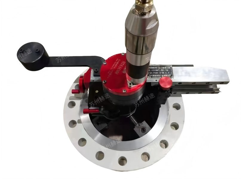 HT610MM內(nèi)漲式法蘭端面加工機(jī)